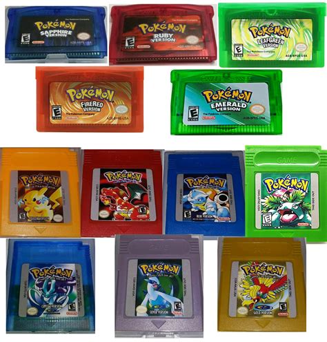 pokemon games order|pokemon gba games in order.